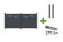 HALTI 340x160cm grey aluminum swing gate + 2 ELDA 15x15cm posts + Ranger B150 motor main_image thumbnail