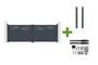 HALTI 4m H.140cm grey aluminum swing gate + 2 ELDA 15x15cm posts + Hicker B200 motor main_image thumbnail