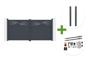HALTI 340x160cm grey aluminum swing gate + 2 ELDA 15x15cm posts + Tanker B250 motor main_image thumbnail
