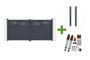 HALTI 340x160cm grey aluminum swing gate + 2 ELDA 15x15cm posts + Tanker B700 motor main_image thumbnail