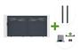 HALTI 3m H.160cm sliding gate in grey aluminum + 2 ELDA 15x15cm posts + Ranger C300 motor main_image thumbnail
