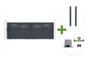 HALTI 4m H.140cm sliding gate in grey aluminum + 2 ELDA 15x15cm posts + Ranger C300 motor main_image thumbnail