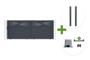 HALTI 4m H.160cm sliding gate in grey aluminum + 2 ELDA 15x15cm posts + Ranger C300 motor main_image thumbnail