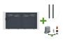 HALTI 3m H.160cm sliding gate in grey aluminum + 2 ELDA 15x15cm posts + Tanker C600 motor main_image thumbnail