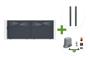 HALTI 4m H.160cm sliding gate in grey aluminum + 2 ELDA 15x15cm posts + Tanker C600 motor main_image thumbnail