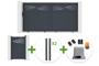 3m HALTI sliding gate, 160cm high, grey aluminum + 4 ELDA posts + 1m HALTI pedestrian gate, 160cm high, grey aluminum + Tanker C600 motor main_image thumbnail