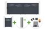 4m HALTI sliding gate, 140cm high, grey aluminum + 4 ELDA posts + 1m HALTI pedestrian gate, 140cm high, grey aluminum + Tanker C600 motor main_image thumbnail