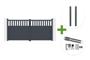 SANTIS 340x160cm grey aluminum swing gate + 2 ELDA grey aluminum posts 15x15cm + Ranger B150 motor main_image thumbnail