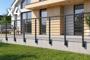 Balustradă din aluminiu gri antracit, 760 cm, pentru montare pe perete cu accesorii - KORAB main_image thumbnail