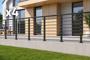 Guarda-corpo de alumínio cinza antracite, 760 cm, para montagem no piso com acessórios - KORAB main_image thumbnail