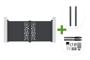 RUIVO 3m H.140cm grey aluminum swing gate + 2 posts + Hicker B200 motor main_image thumbnail