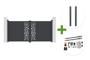 RUIVO 3m H.140cm grey aluminum swing gate + 2 posts + Tanker B250 motor main_image thumbnail