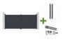 EIGER 3.5m H.160cm grey swing gate + 2 ELDA 10x10cm H.240cm grey aluminium posts for concreting + RANGER B150 motor main_image thumbnail