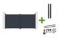 EIGER 3m H.140cm grey swing gate + 2 ELDA 10x10cm H.240cm grey aluminium posts for concreting + TANKER B250 motor main_image thumbnail