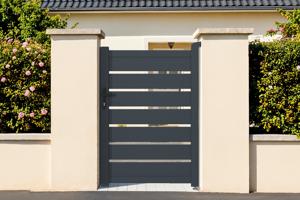 Side gate 1m VOGEL H.140cm grey aluminium main image
