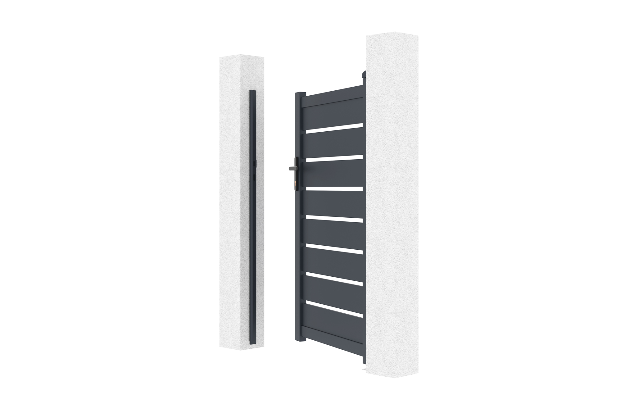 Pack sliding gate 6m VOGEL 600C160 + Gate VOGEL 100P160 Gray 14