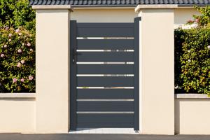 Side gate 1m VOGEL H.160cm grey aluminium main image