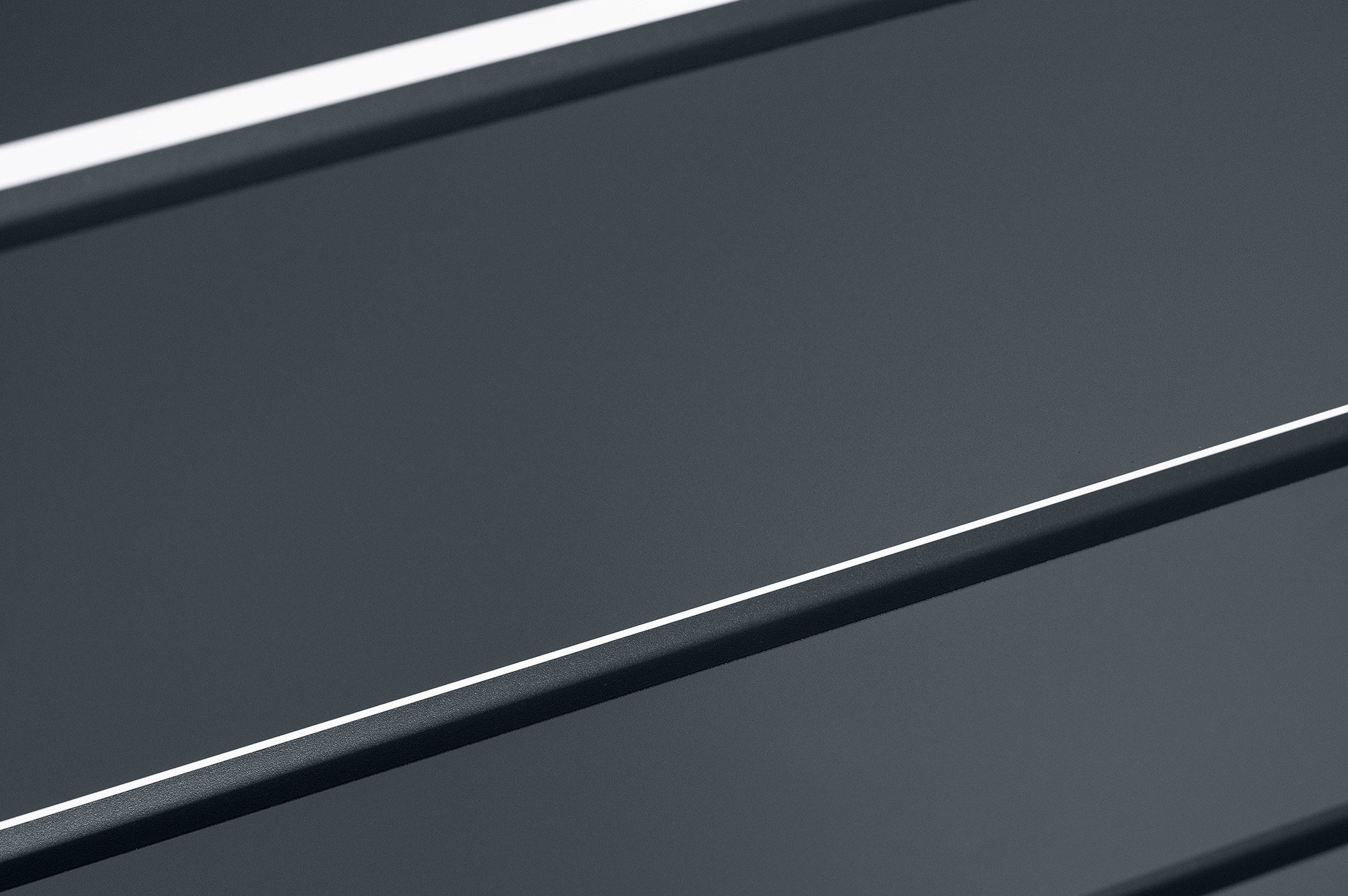 Portail battant 3,5m VOGEL H.180cm + Portillon 1m VOGEL H.180cm aluminium gris 18