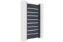 Portail battant 3,5m VOGEL H.180cm + Portillon 1m VOGEL H.180cm aluminium gris thumbnail 14