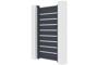 Portail battant 3,5m VOGEL H.180cm + Portillon 1m VOGEL H.180cm aluminium gris thumbnail 15