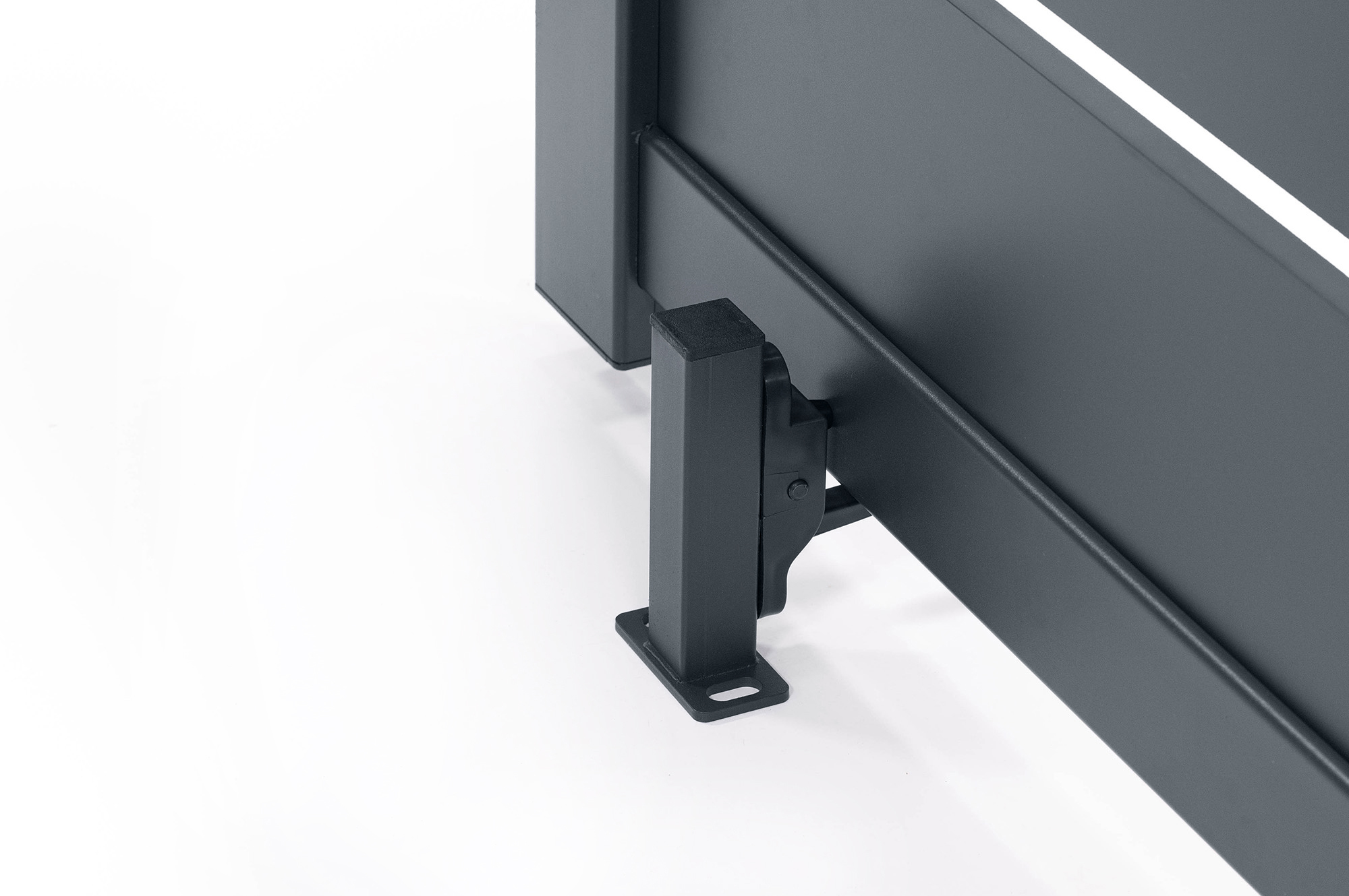 Portail battant 3,5m VOGEL H.180cm + Portillon 1m VOGEL H.180cm aluminium gris 19