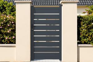 Side gate 1m VOGEL H.180cm grey aluminium main image