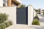 Portillon 1m EIGER H.140cm aluminium gris 3