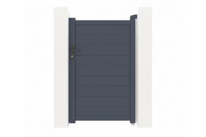 EIGER 4m sliding gate, 160cm high + EIGER 1m pedestrian gate, 160cm high + 4 ELDA posts 23