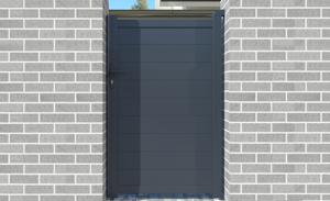 EIGER 4m sliding gate, 160cm high + EIGER 1m pedestrian gate, 160cm high + 4 ELDA posts 24