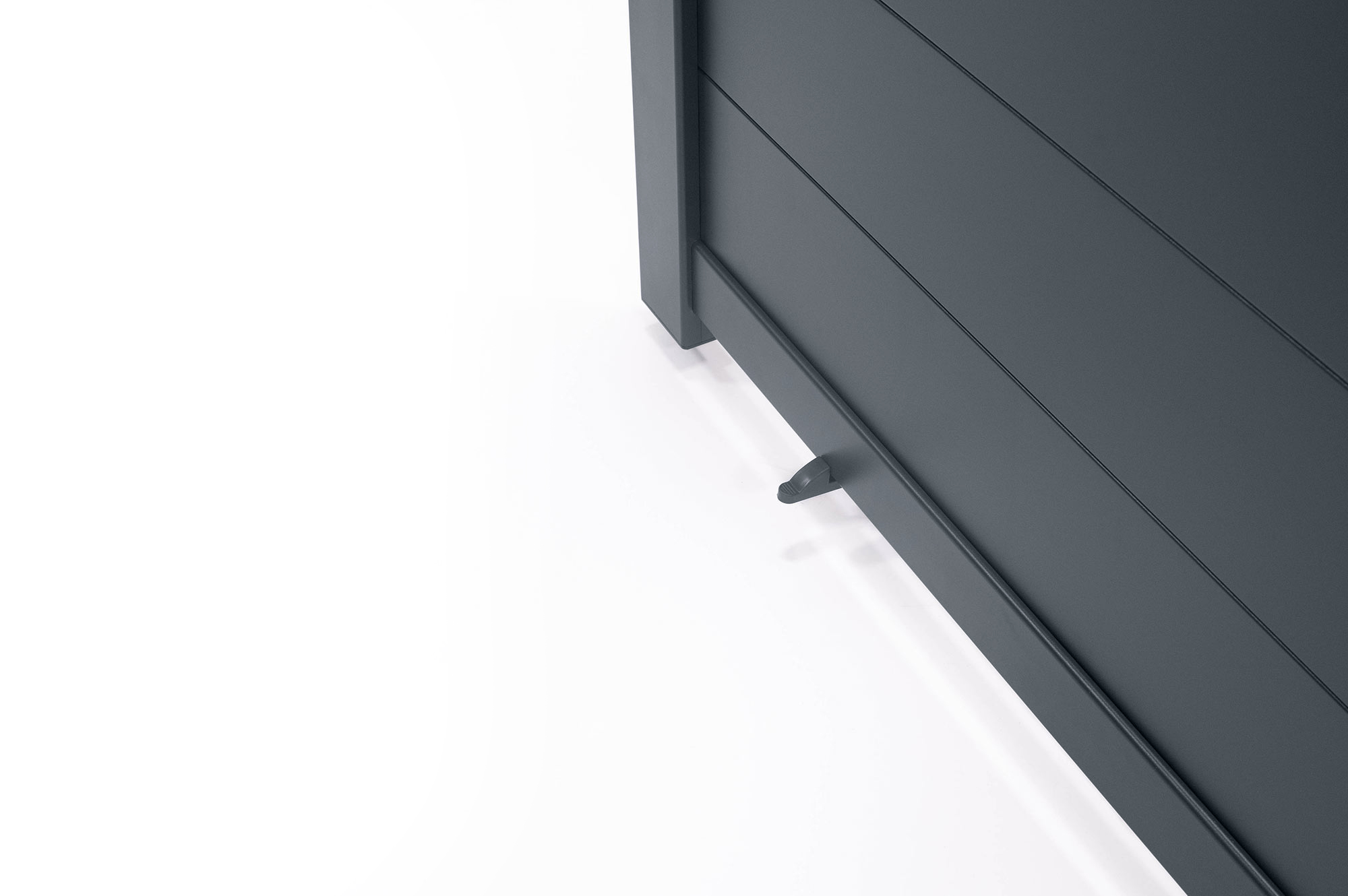 Portillon 1m EIGER H.160cm aluminium gris 9