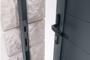 Portail battant 3m EIGER H.180cm + Portillon 1m EIGER H.180cm aluminium gris 13