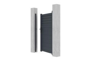 Pak alu port CARPATIA 100P160 + 2 stolper H.190cm Grå 10