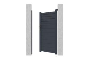 Side gate 1m CARPATIA H.180cm grey aluminium 6
