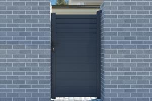 Side gate 1m CARPATIA H.180cm grey aluminium 2