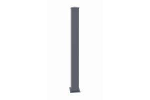 Pacote para portão de alumínio VOGEL 100P140 + 2 Postes Alt.166cm Cinza 17