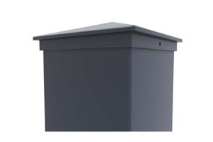 Pacote para portão de alumínio VOGEL 100P140 + 2 Postes Alt.166cm Cinza 18