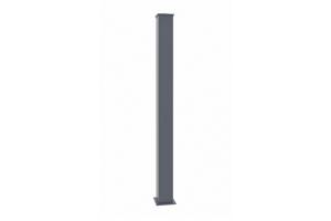 Portail coulissant 4m EIGER H.160cm + 2 poteaux H.190cm aluminium gris 14