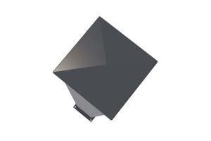 Portail coulissant 4m EIGER H.160cm + 2 poteaux H.190cm aluminium gris 16
