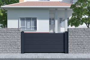 Set da 5 Recinzioni Aluminium Piene 1,9m NIESEN H. 90cm Grigio 5