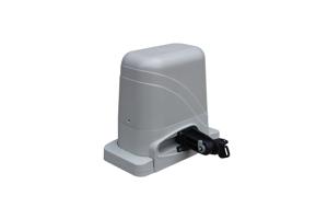 Portail coulissant 3m SUNNY H.140cm aluminium gris + 2 poteaux ELDA + motorisation Ranger C300 24