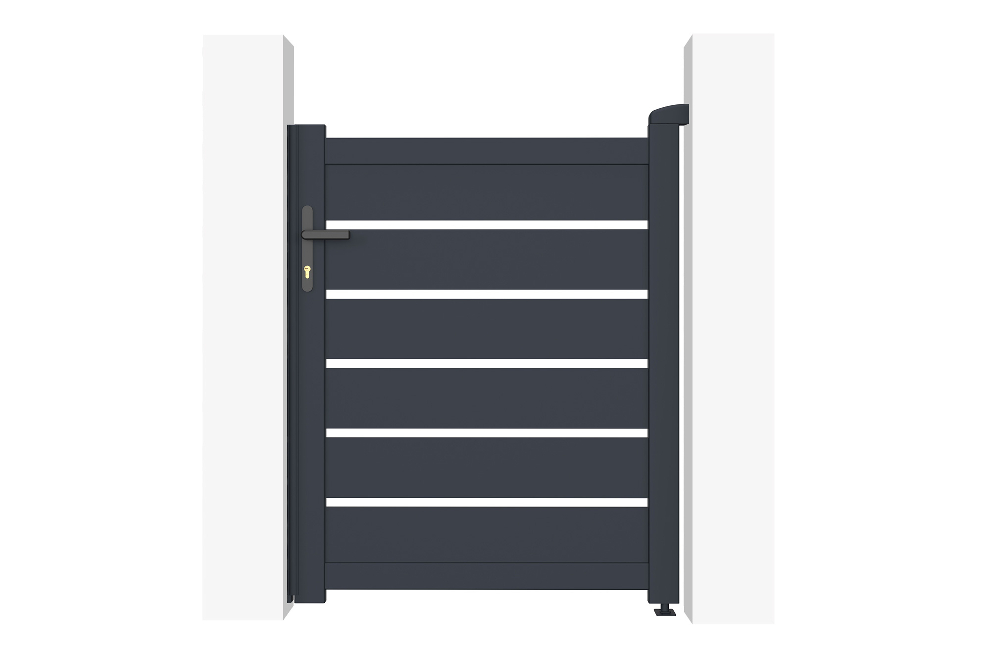 Portillon 1m VOGEL H.120cm aluminium gris 2