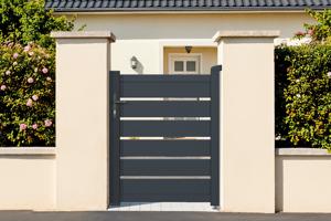Side gate 1m VOGEL H.120cm grey aluminium main image
