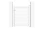Portail battant 4m VOGEL H.120cm + Portillon 1m VOGEL H.120cm aluminium blanc thumbnail 13