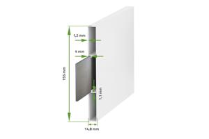 Aluminium poortpakket VOGEL 100P120 + 2 Paaltjes H.166cm Wit 7