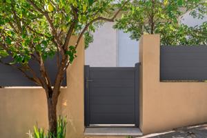 Side gate 1m EIGER H.115cm grey aluminium 8