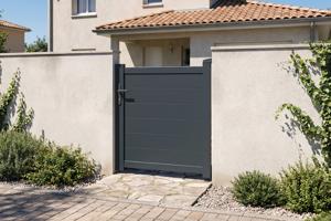 Side gate 1m EIGER H.115cm grey aluminium 9