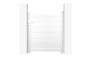 Side gate 1m EIGER H.115cm white aluminium 2