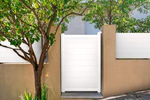 Side gate 1m EIGER H.160cm white aluminium 7