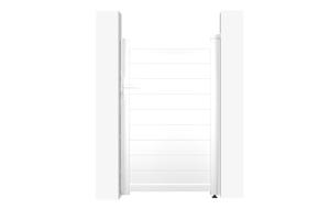 Portillon 1m EIGER H.160cm aluminium blanc main image