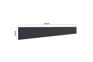 Set van 2 Schuttingen Aluminium Open 1,9m VOGEL H. 80cm Grijs 12